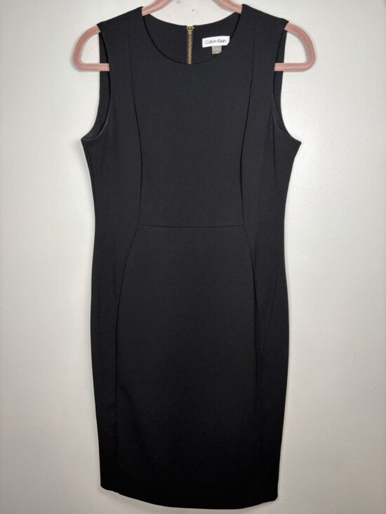 Calvin Klein Dresses & Skirts - Calvin Klein Sheath Dress Size 10 Black Career Work LBD